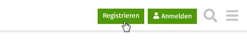 Screenshot Klick auf Button Registrieren